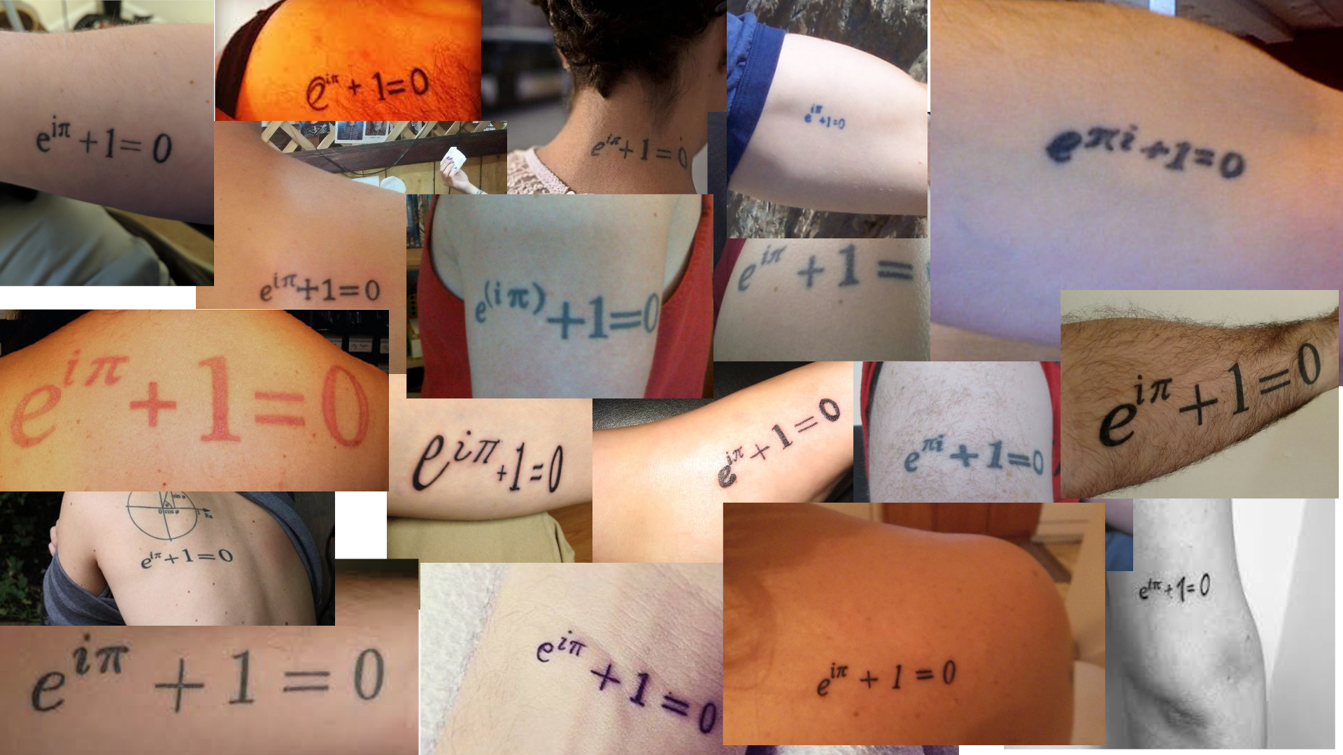 tattoos of Euler's identity