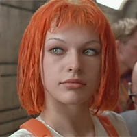 Milla Jovovich as the Fifth Element